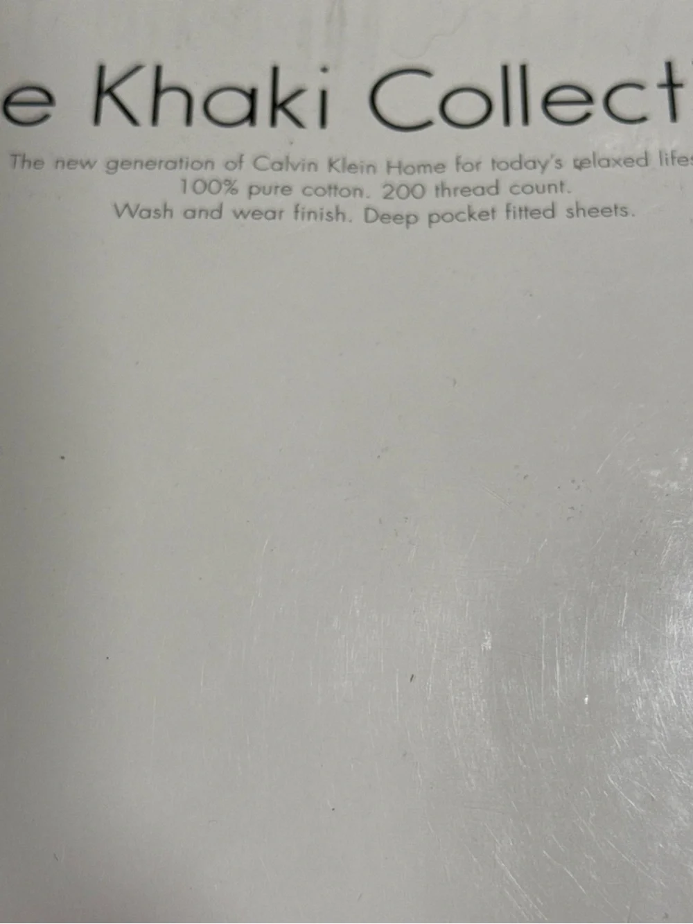Vintage Calvin Klein Home The Khaki Collection King Flat Sheet Plum Purple Y2K